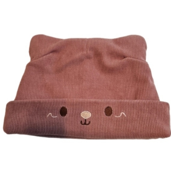 Cat Ear Devil Knitted Beanie Women Kawaii Winter Pink - Picture 4 of 17